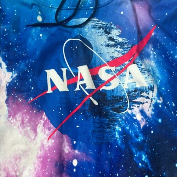 NASA Space Galaxy Print Hoodie - Picture 2 of 6